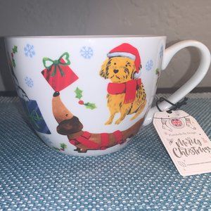 Holiday Dogs "Let's Pawty" Mug - New with Tags